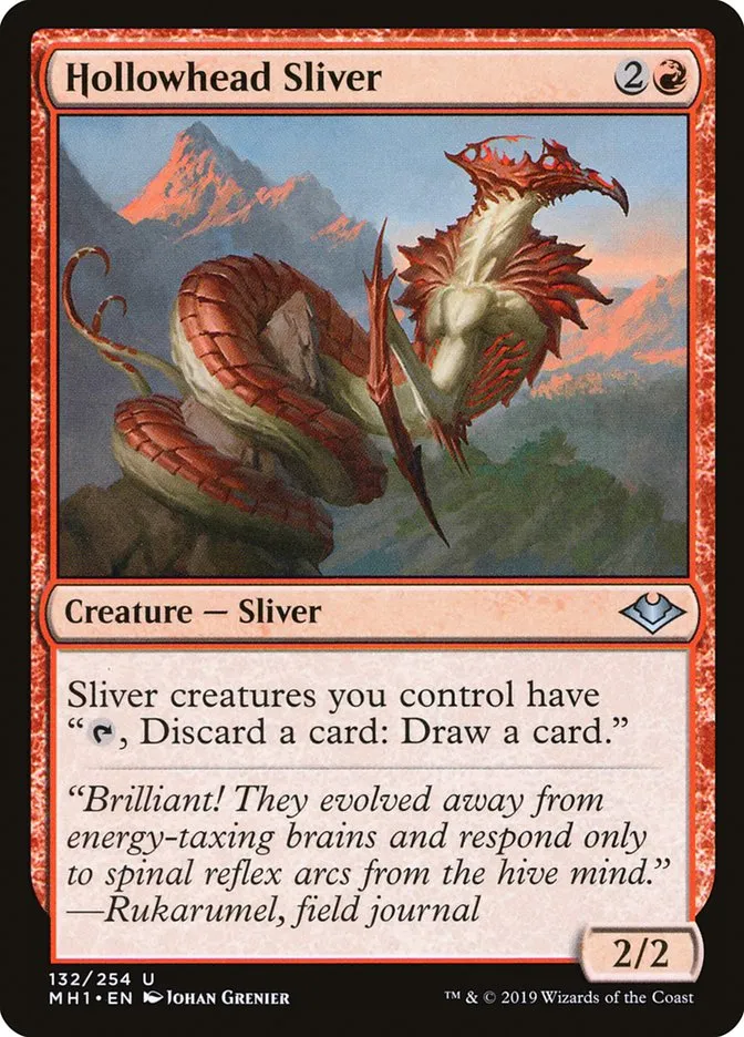 2019 Modern Horizons Hollowhead Sliver uncommon #132 unlisted card image
