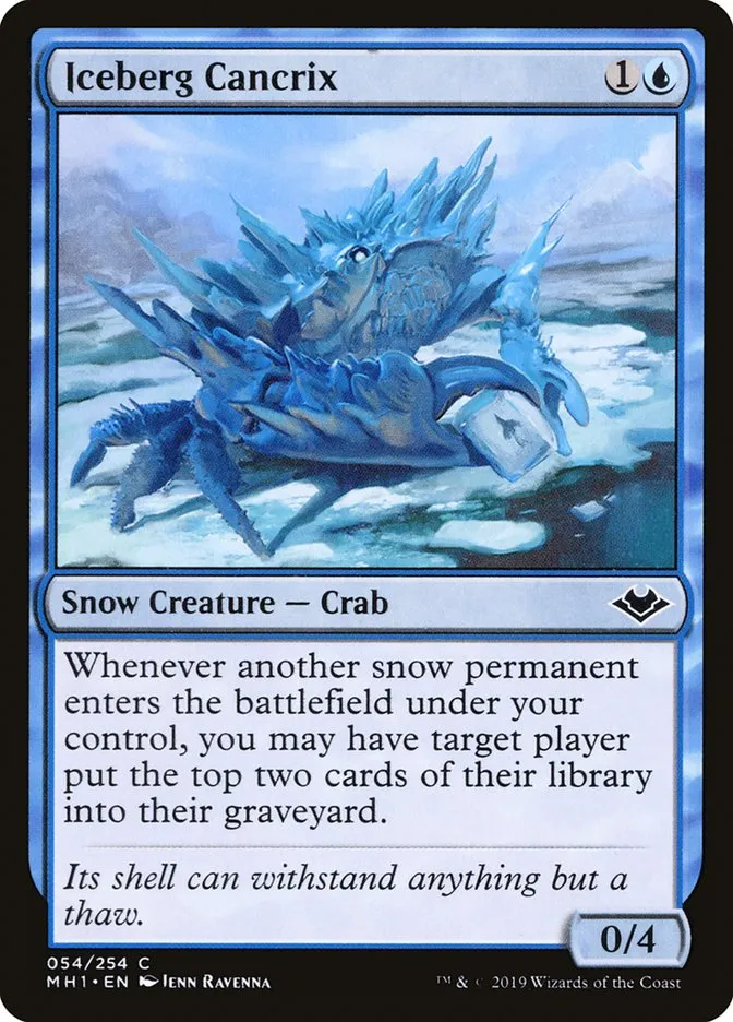 2019 Modern Horizons Iceberg Cancrix common #54 unlisted card image