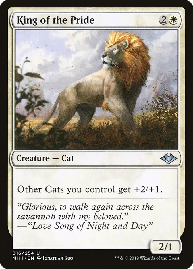 2019 Modern Horizons King of the Pride uncommon #16 unlisted card image