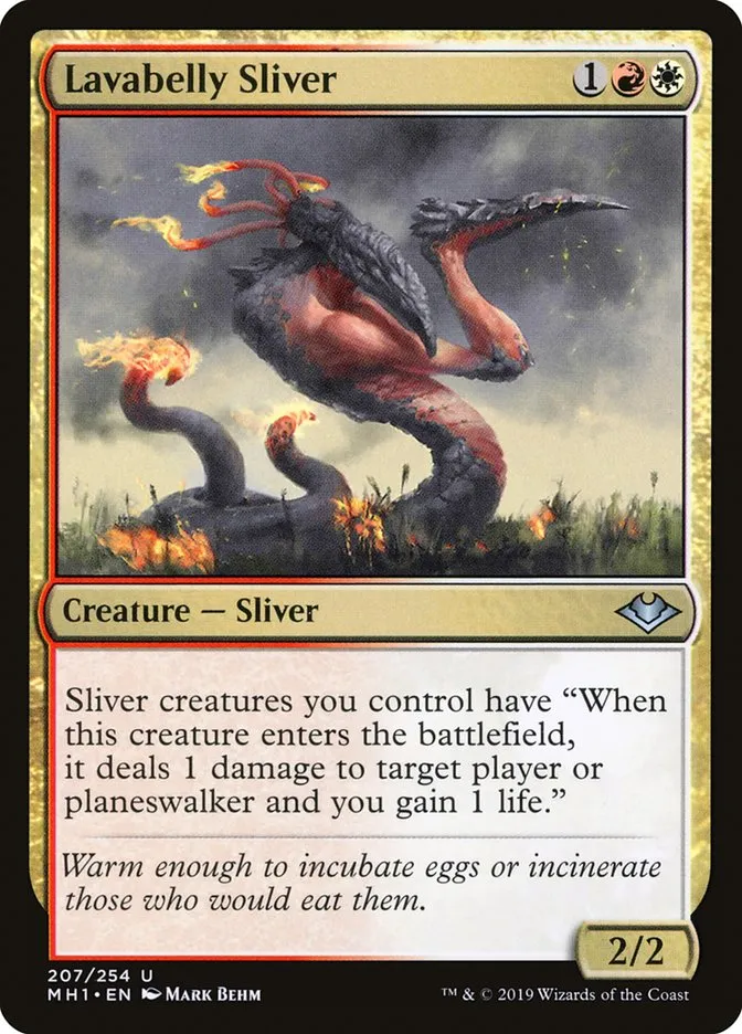 2019 Modern Horizons Lavabelly Sliver uncommon #207 unlisted card image