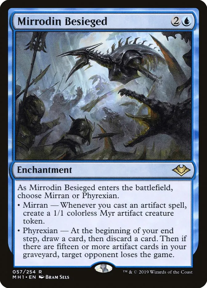 2019 Modern Horizons Mirrodin Besieged rare #57 unlisted card image