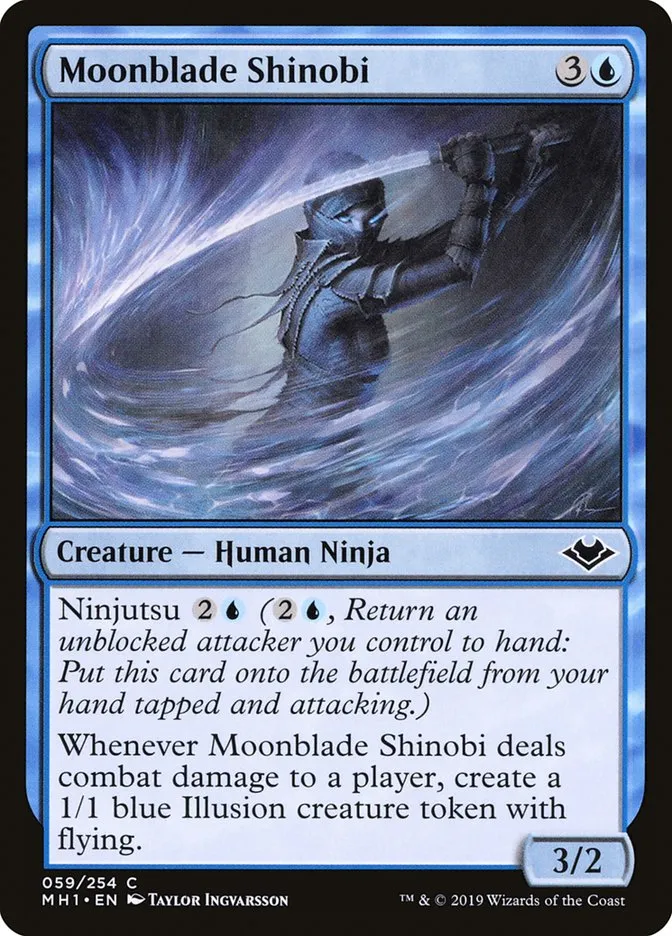 2019 Modern Horizons Moonblade Shinobi common #59 unlisted card image