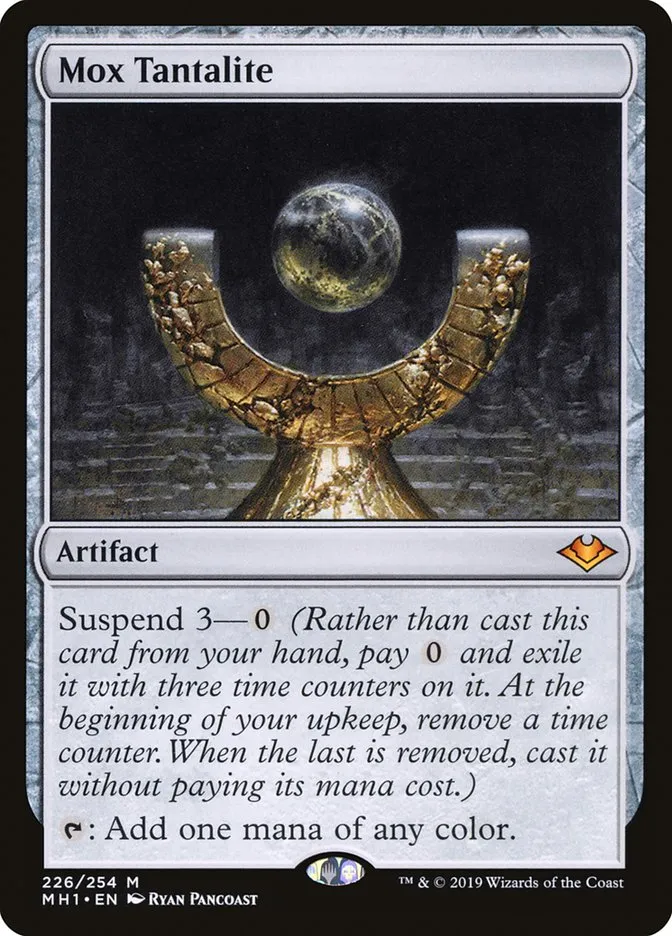 2019 Modern Horizons Mox Tantalite mythic #226 unlisted card image