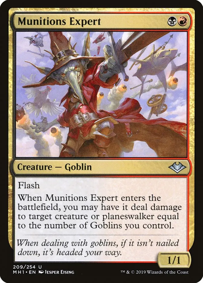 2019 Modern Horizons Munitions Expert uncommon #209 unlisted card image