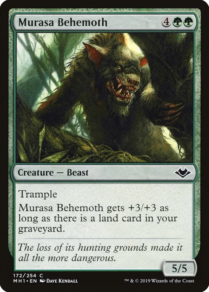 2019 Modern Horizons Murasa Behemoth common #172 unlisted card image