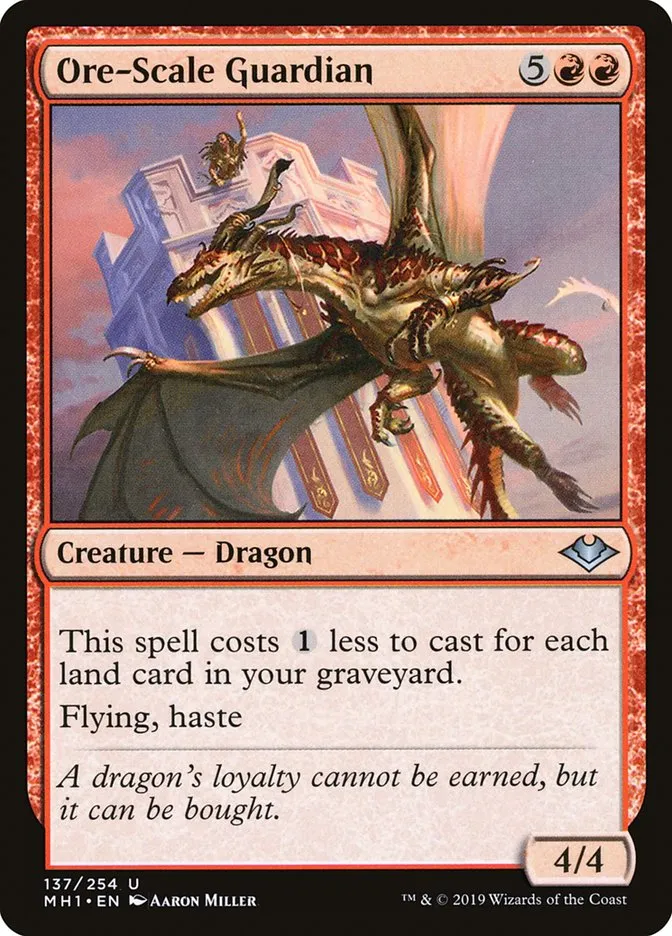 2019 Modern Horizons Ore-Scale Guardian uncommon #137 unlisted card image