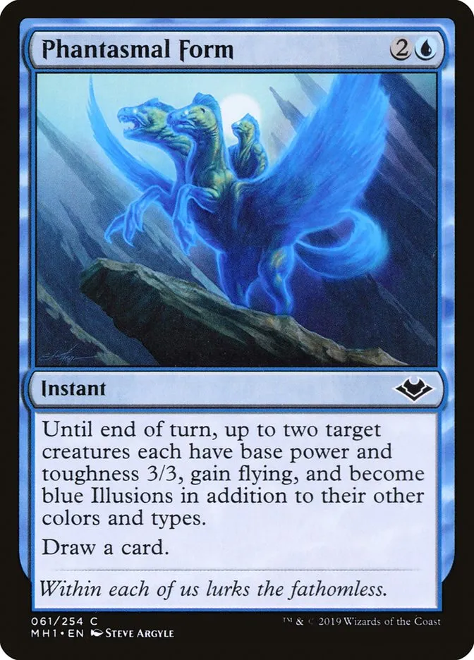 2019 Modern Horizons Phantasmal Form common #61 unlisted card image