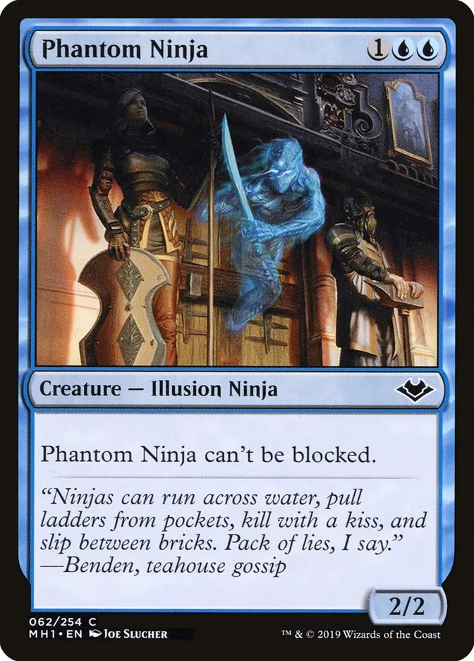 2019 Modern Horizons Phantom Ninja common #62 unlisted card image