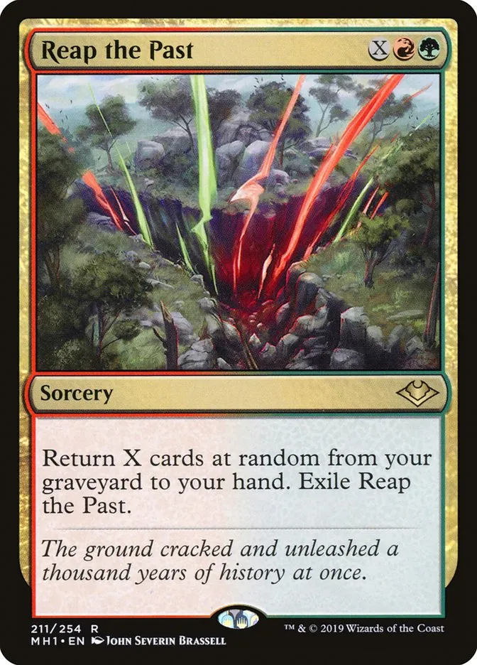 2019 Modern Horizons Reap the Past rare #211 unlisted card image