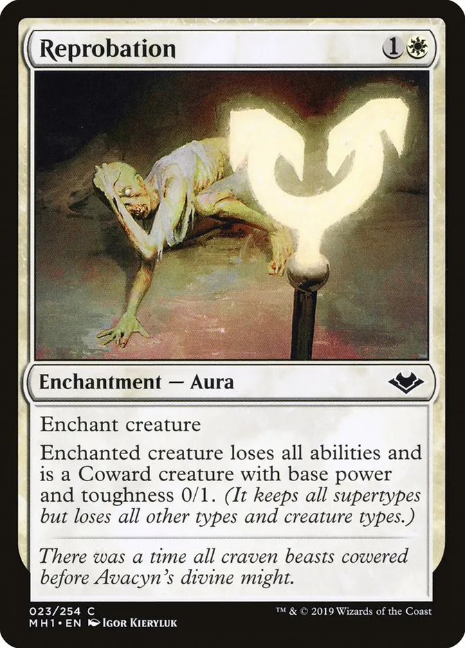 2019 Modern Horizons Reprobation common #23 unlisted card image