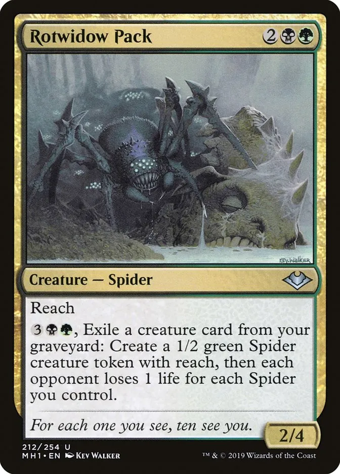 2019 Modern Horizons Rotwidow Pack uncommon #212 unlisted card image