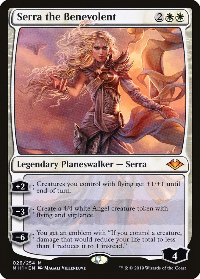 2019 Modern Horizons Serra the Benevolent mythic #26 unlisted card image