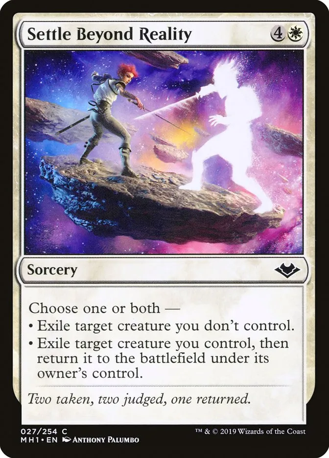 2019 Modern Horizons Settle Beyond Reality common #27 unlisted card image