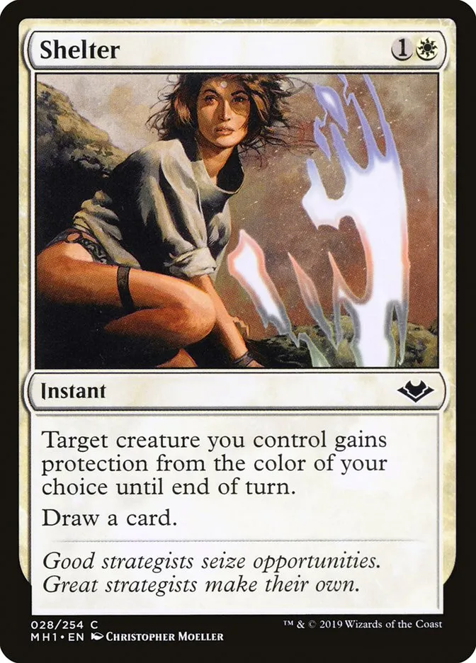 2019 Modern Horizons Shelter common #28 unlisted card image
