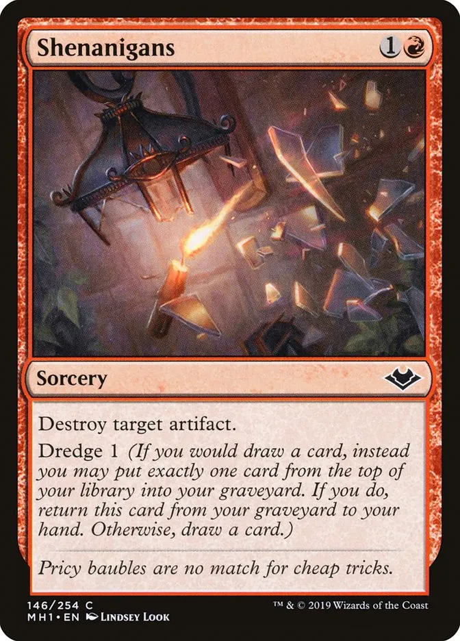 2019 Modern Horizons Shenanigans common #146 unlisted card image
