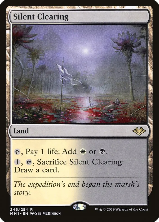 2019 Modern Horizons Silent Clearing rare #246 unlisted card image