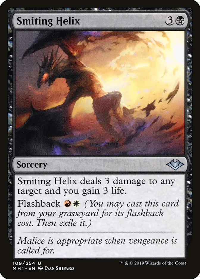 2019 Modern Horizons Smiting Helix uncommon #109 unlisted card image