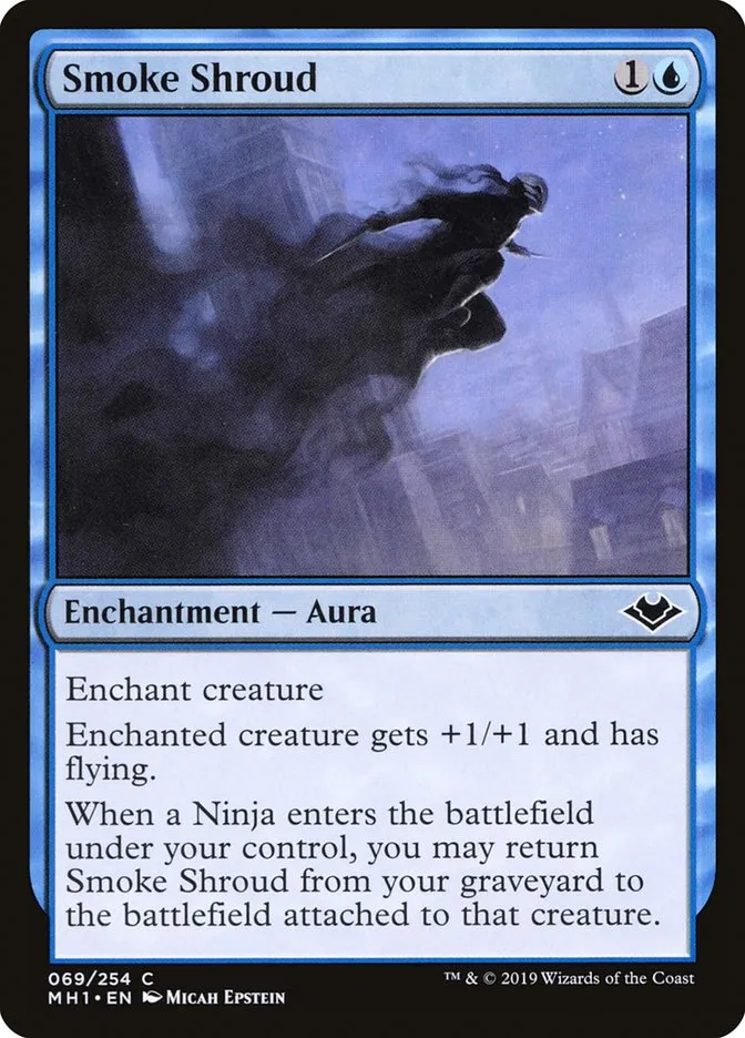 2019 Modern Horizons Smoke Shroud common #69 unlisted card image