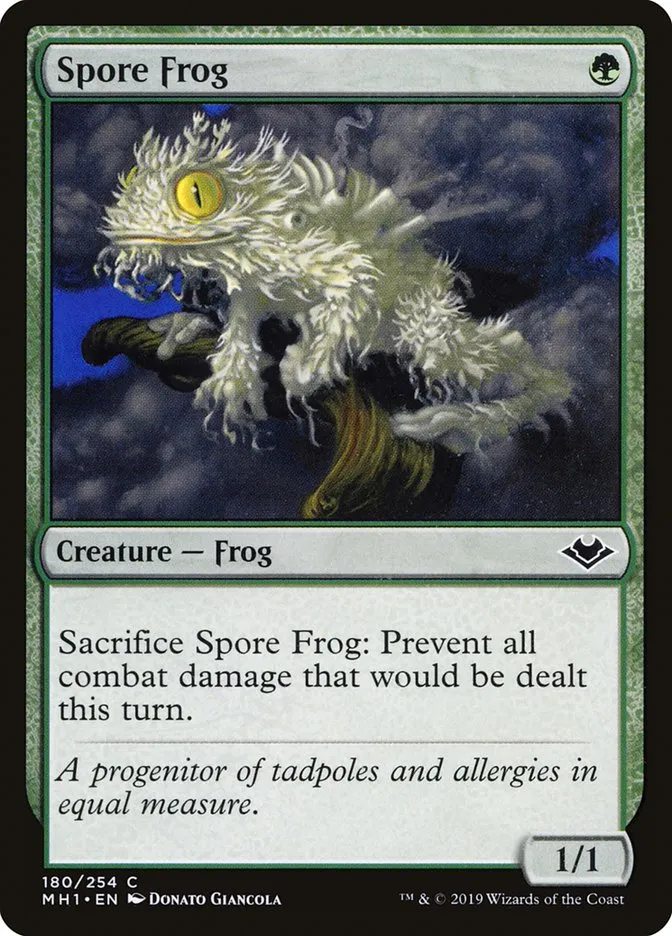 2019 Modern Horizons Spore Frog common #180 unlisted card image