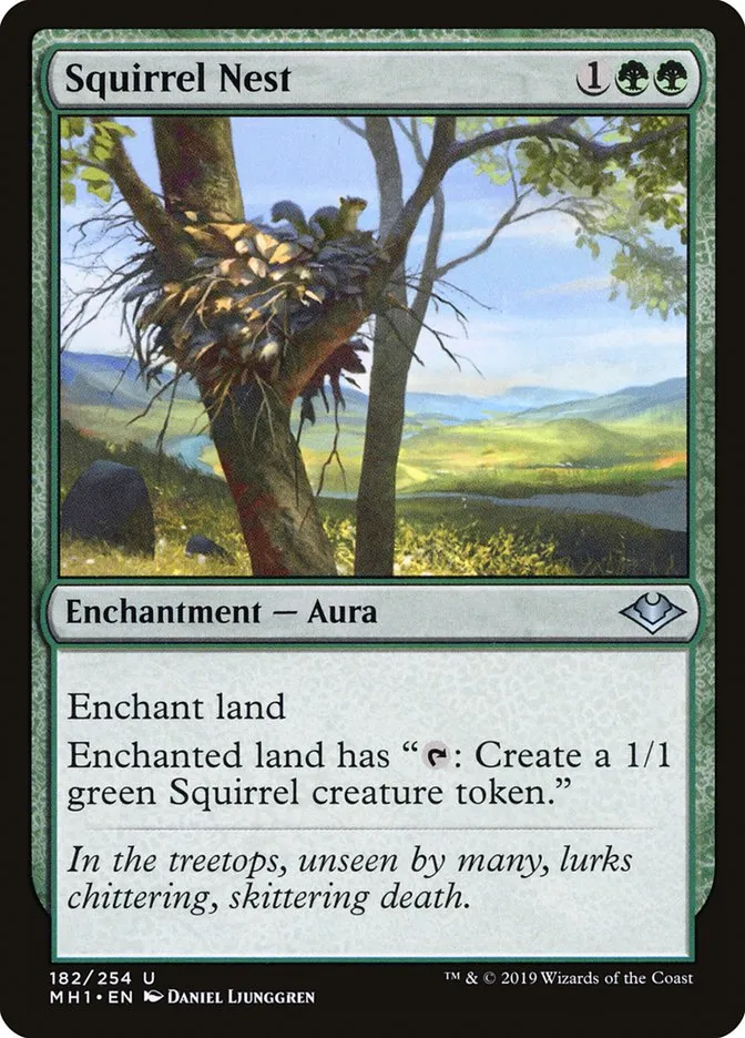2019 Modern Horizons Squirrel Nest uncommon #182 unlisted card image