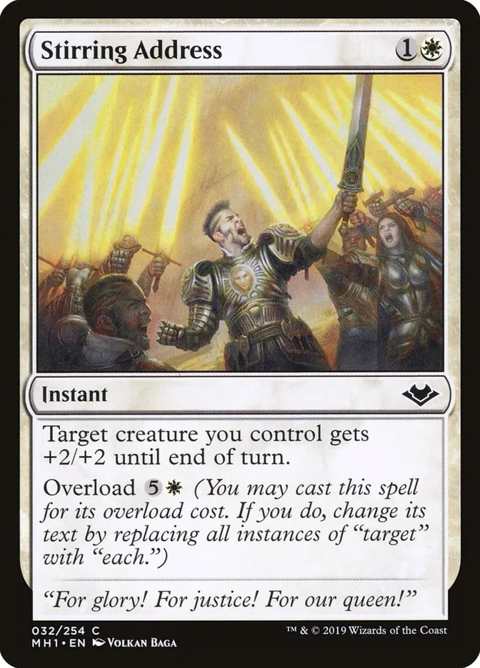2019 Modern Horizons Stirring Address common #32 unlisted card image