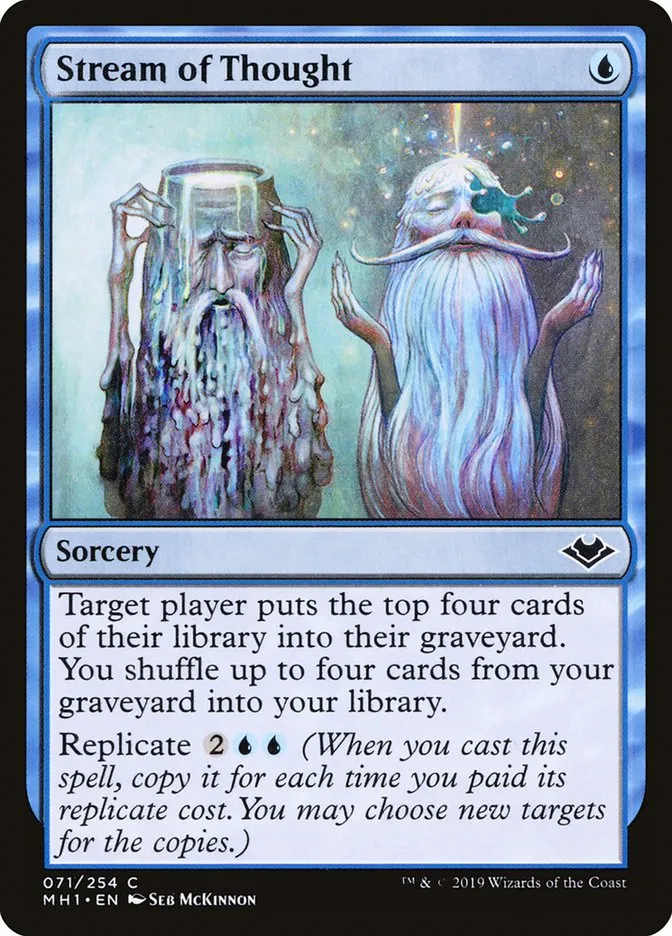 2019 Modern Horizons Stream of Thought common #71 unlisted card image