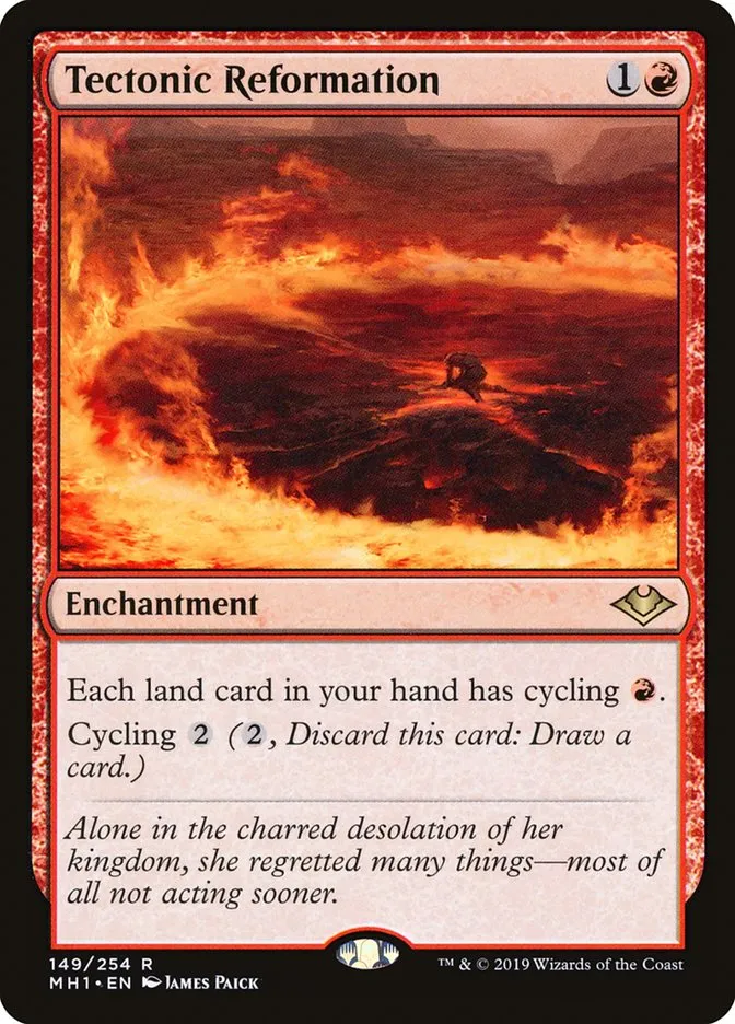 2019 Modern Horizons Tectonic Reformation rare #149 unlisted card image