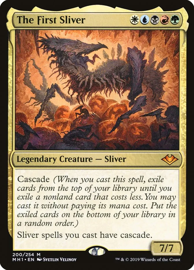 2019 Modern Horizons The First Sliver mythic #200 unlisted card image