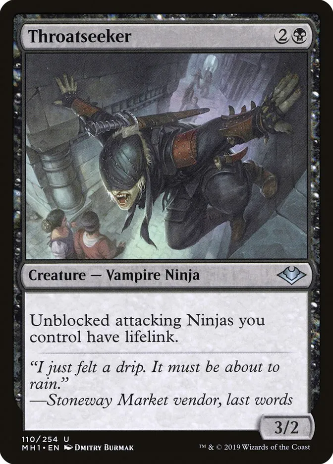 2019 Modern Horizons Throatseeker uncommon #110 unlisted card image