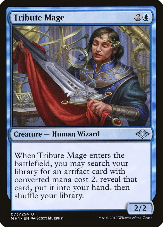 2019 Modern Horizons Tribute Mage uncommon #73 unlisted card image