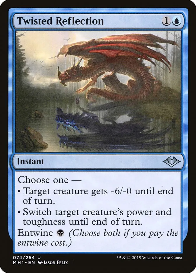 2019 Modern Horizons Twisted Reflection uncommon #74 unlisted card image