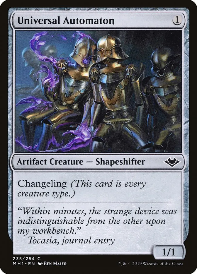 2019 Modern Horizons Universal Automaton common #235 unlisted card image