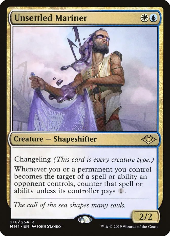 2019 Modern Horizons Unsettled Mariner rare #216 unlisted card image