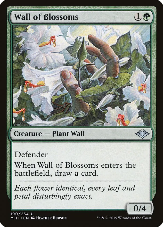 2019 Modern Horizons Wall of Blossoms uncommon #190 unlisted card image