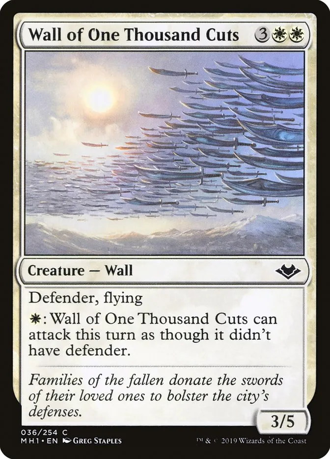 2019 Modern Horizons Wall of One Thousand Cuts common #36 unlisted card image