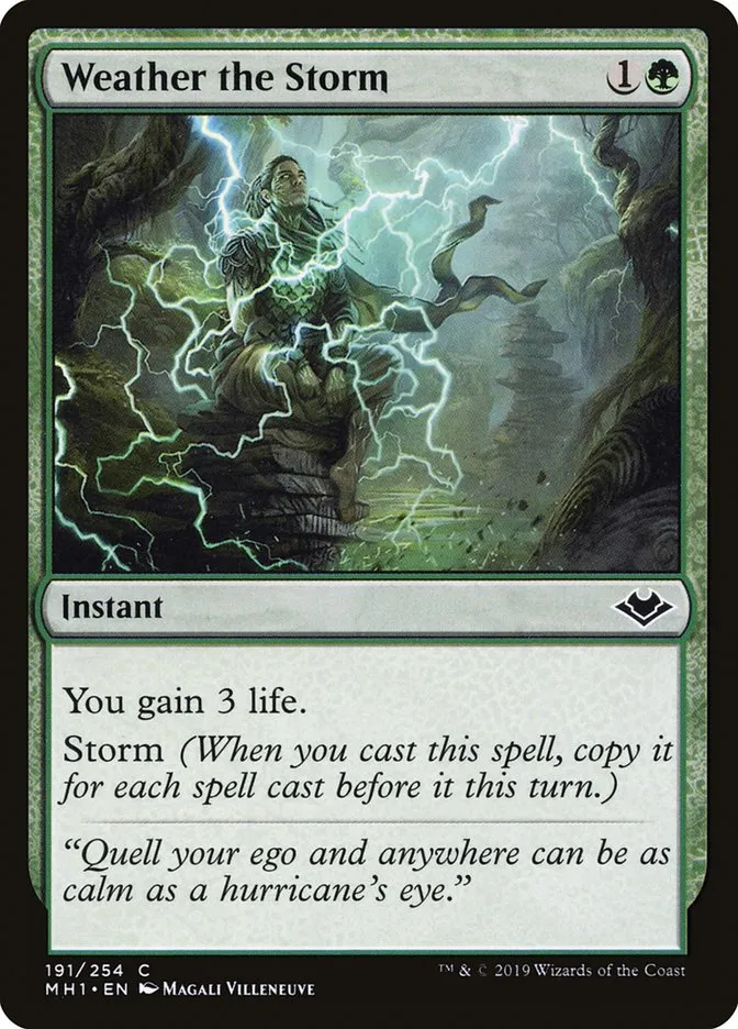 2019 Modern Horizons Weather the Storm common #191 unlisted card image