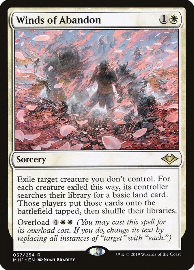 2019 Modern Horizons Winds of Abandon rare #37 unlisted card image