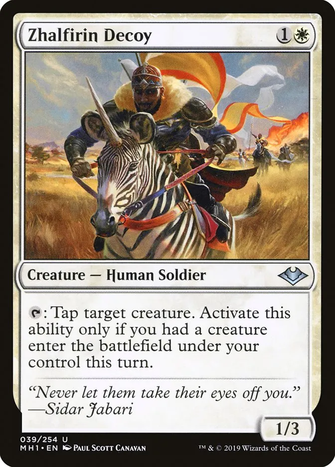 2019 Modern Horizons Zhalfirin Decoy uncommon #39 unlisted card image