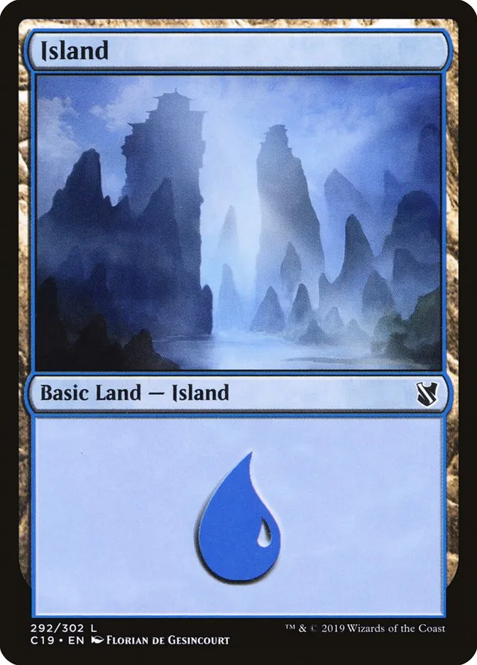 2019 Commander 2019 Island common #292 common card image