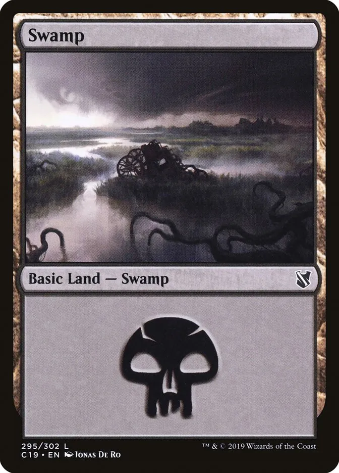 2019 Commander 2019 Swamp common #295 common card image