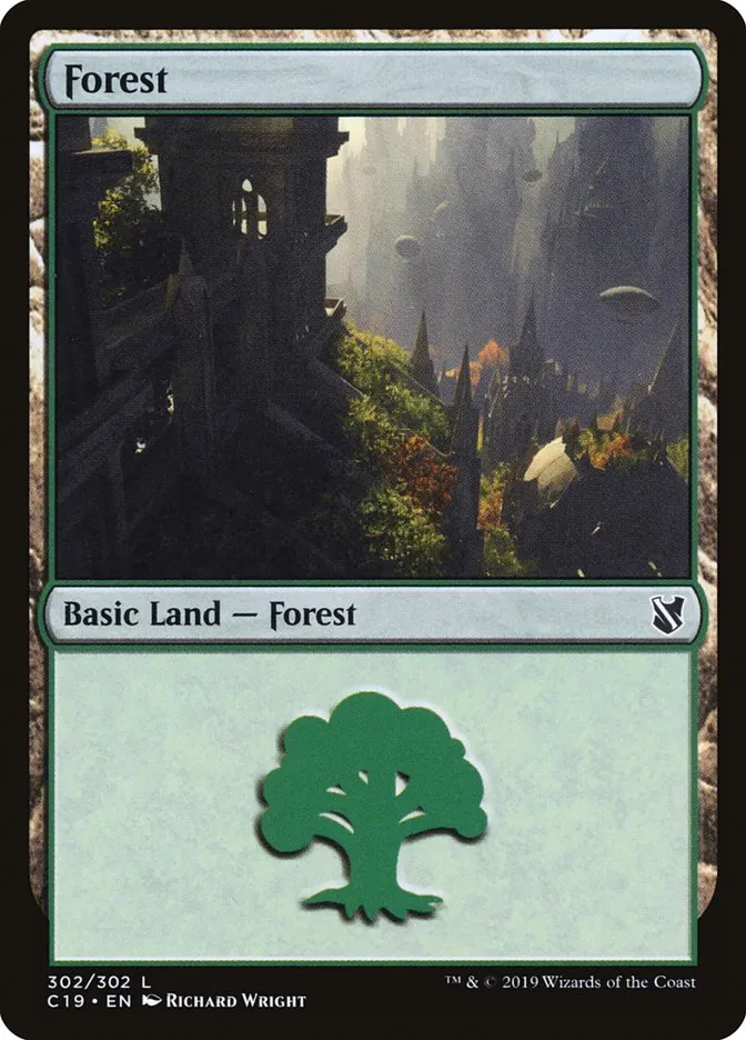 2019 Commander 2019 Forest common #302 common card image