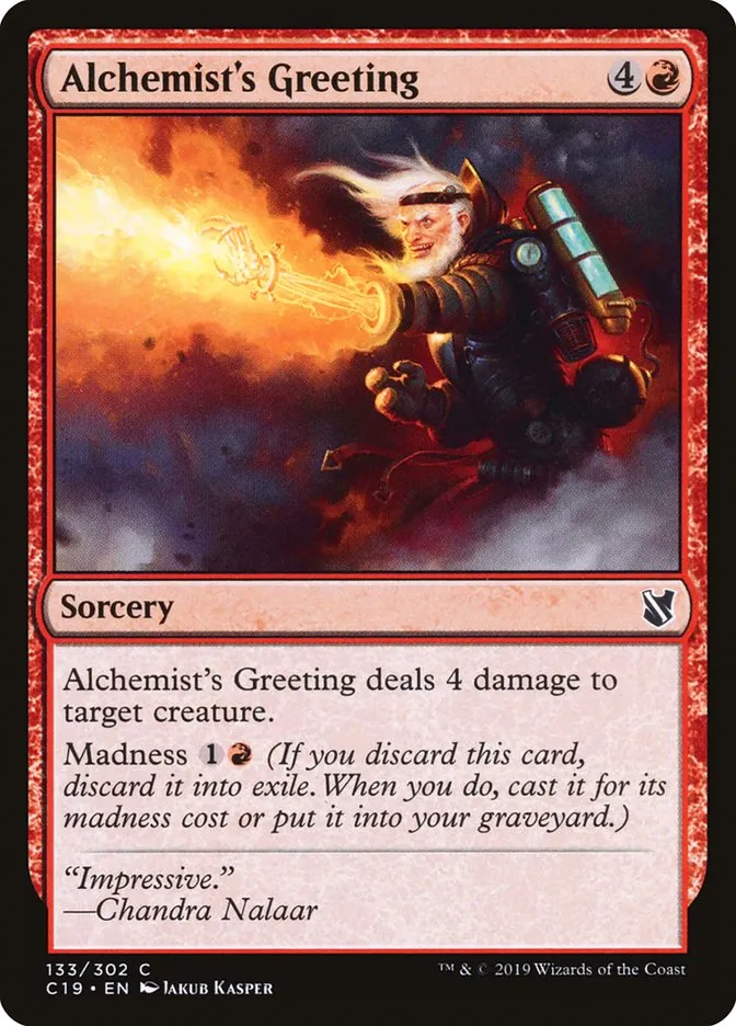 2019 Commander 2019 Alchemist's Greeting common #133 common card image