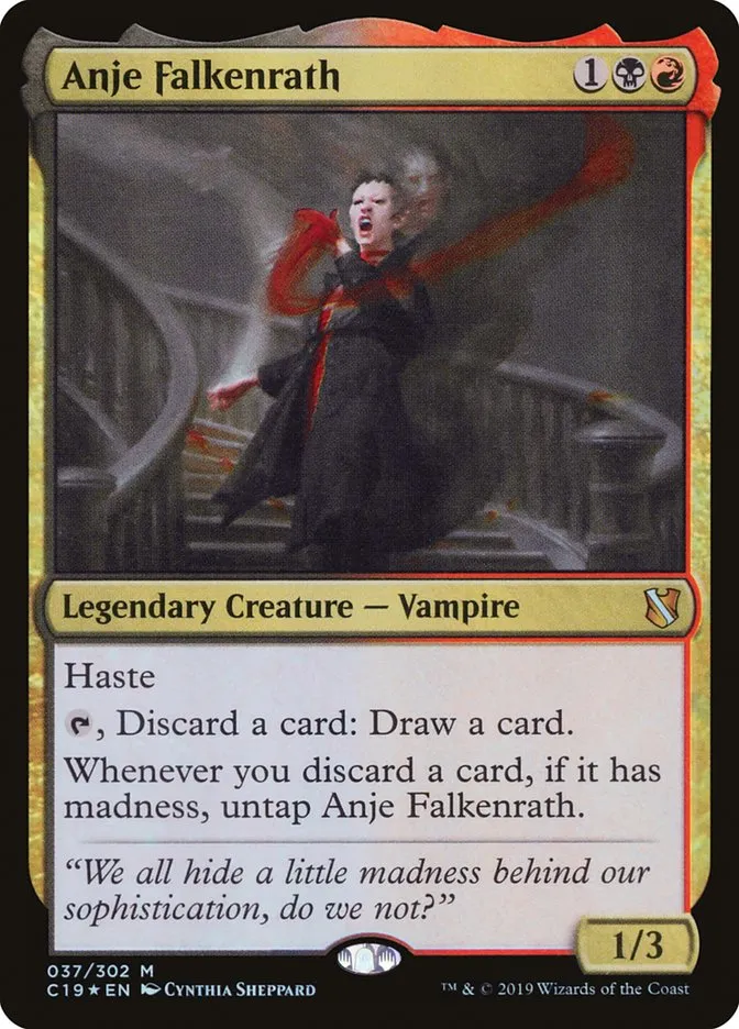 2019 Commander 2019 Anje Falkenrath #37 mythic card image