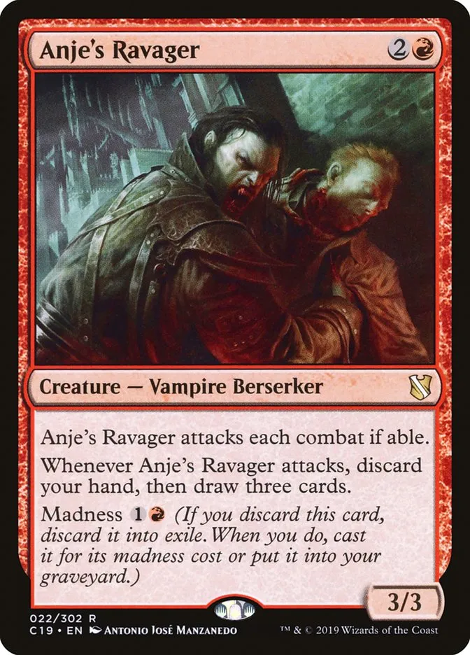 2019 Commander 2019 Anje's Ravager #22 rare card image