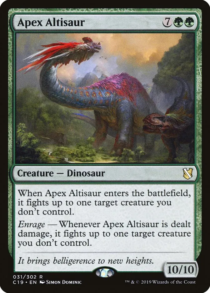 2019 Commander 2019 Apex Altisaur #31 rare card image