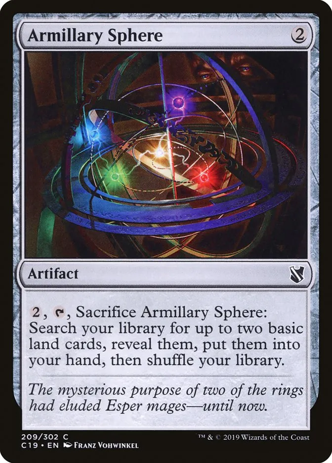 2019 Commander 2019 Armillary Sphere common #209 common card image