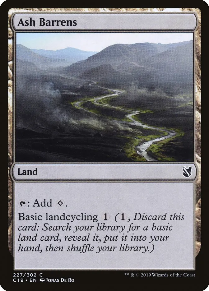 2019 Commander 2019 Ash Barrens common #227 common card image