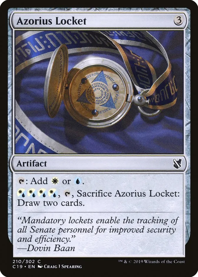 2019 Commander 2019 Azorius Locket common #210 common card image