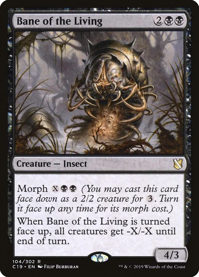 2019 Commander 2019 Bane of the Living rare #104 rare card image
