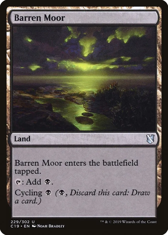 2019 Commander 2019 Barren Moor uncommon #229 uncommon card image
